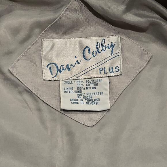 Vintage Dani Colby Plus Zip Up Snap Front Jacket with Pockets - Picture 5 of 12